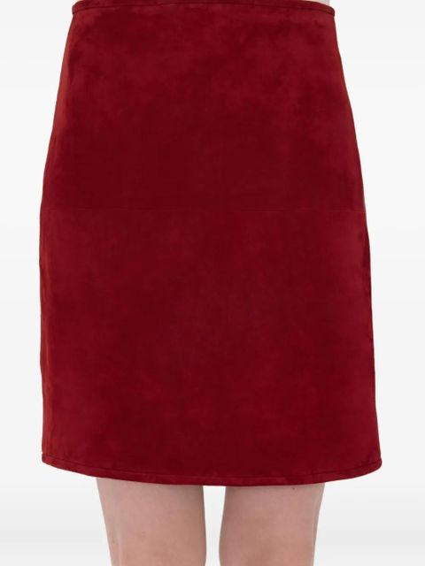 LouLou de Saison Engel vent suede mini skirt - Red - zdjęcie produktu nr 2