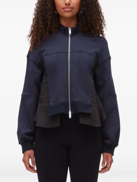3.1 Phillip Lim panelled zip-up jacket - Blue