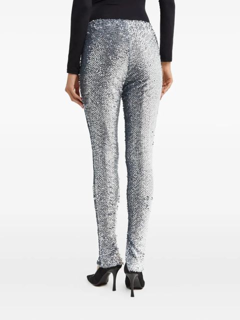 16Arlington sequin split trousers - Silver