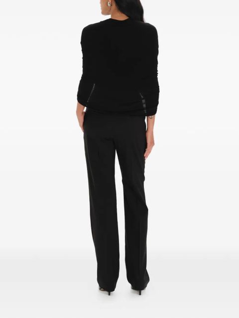 MANURÍ draped blouse - Black - zdjęcie produktu nr 2