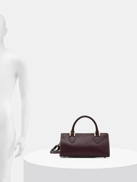 Answear.LAB torebka skórzana kolor bordowy