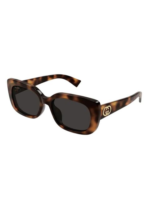 Gucci Interlocking G detail sunglasses - Brown - zdjęcie produktu nr 2