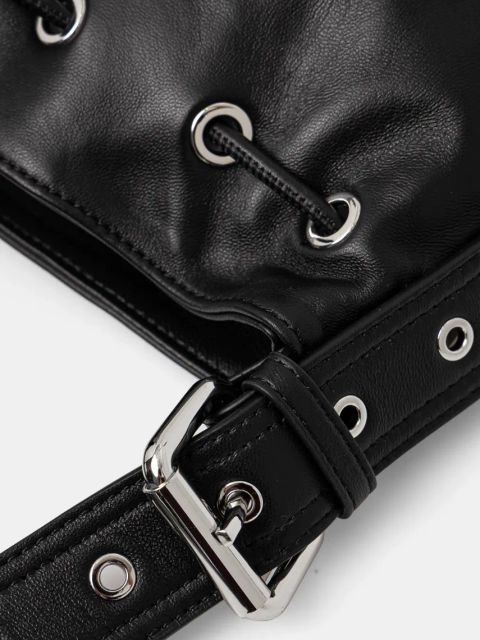 Patrizia Pepe torebka skórzana kolor czarny 2B0129 L113