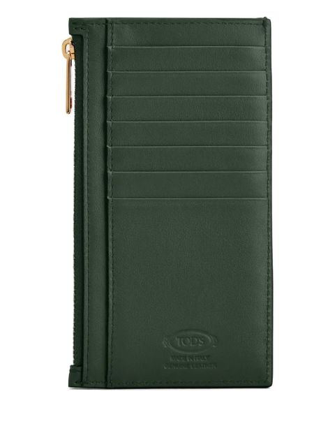 Tod's zip card holder - Green - zdjęcie produktu nr 2