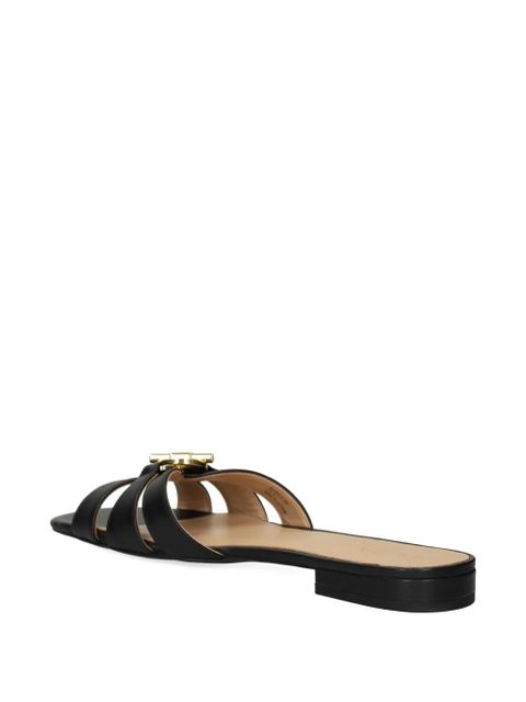 Lauren Ralph Lauren buckle-strap leather sandals - Black
