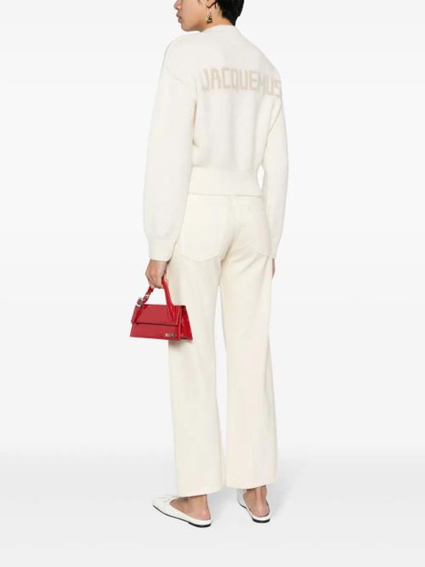 Jacquemus La Maille Jacquemus logo-intarsia jumper - Neutrals - zdjęcie produktu nr 2