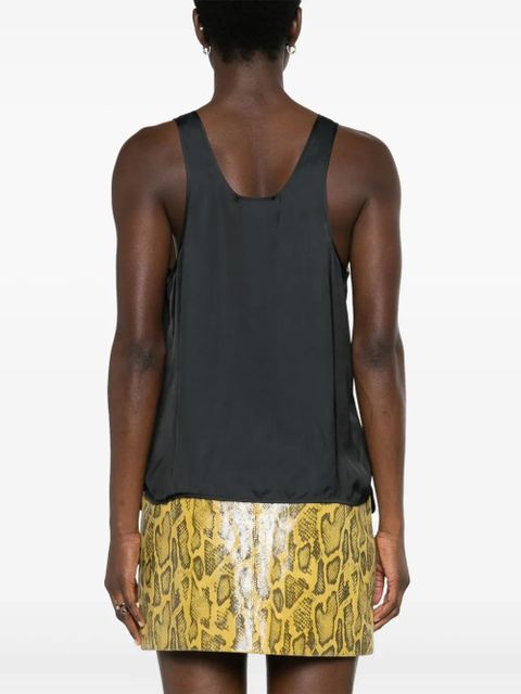 Zadig&Voltaire Carys satin-finish tank top - Black