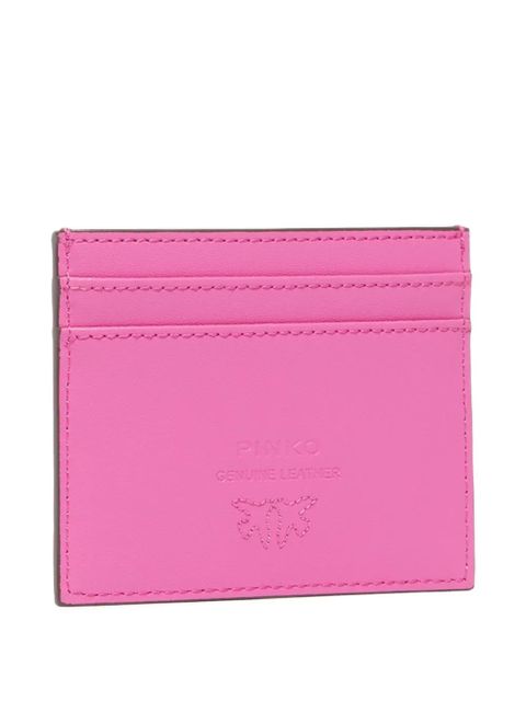 PINKO Love Birds leather cardholder