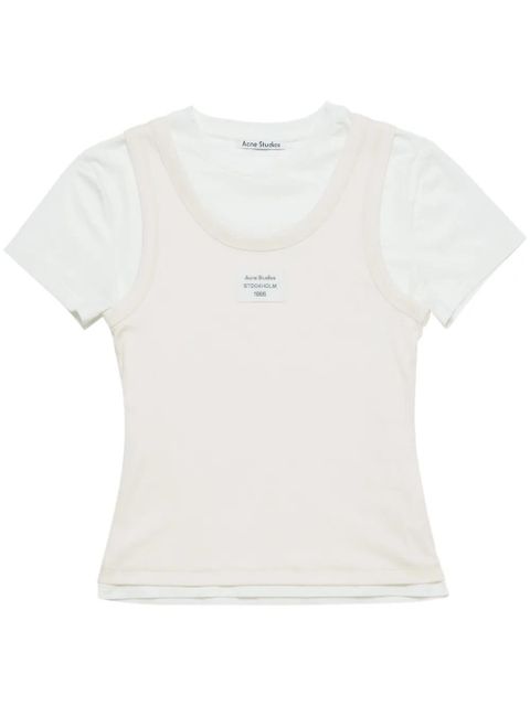 Acne Studios logo-patch T-shirt - White - zdjęcie produktu nr 1