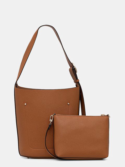 Guess torebka MERIDIAN kolor brązowy HWBG69 74040