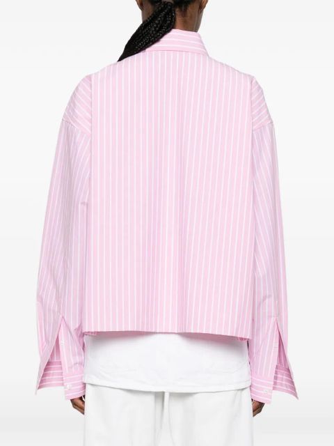 Balenciaga striped-pattern shirt - Pink