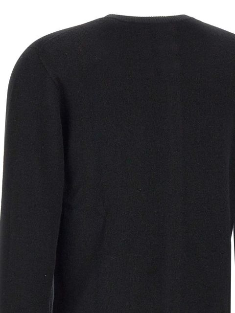 Blumarine embroidered logo button cardigan - Black