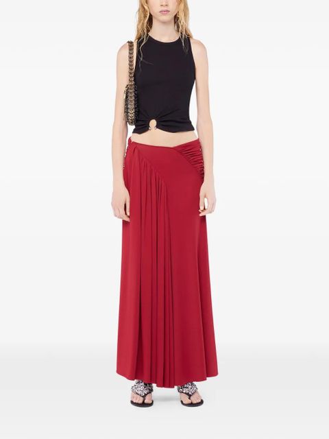 Rabanne ruched maxi skirt - Red - zdjęcie produktu nr 2