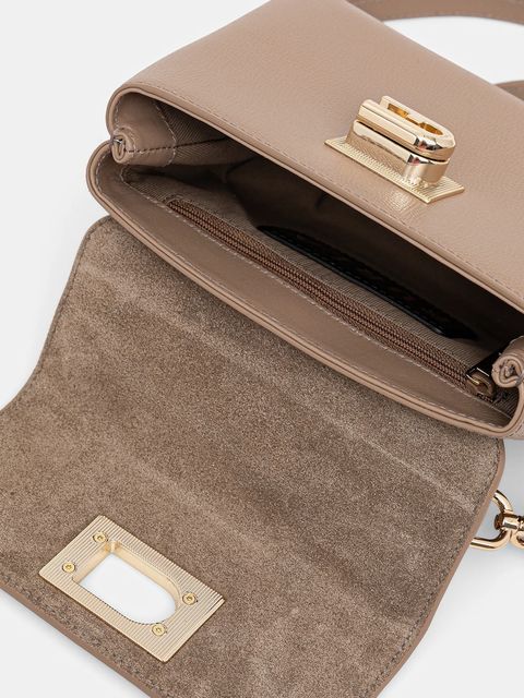 Furla torebka skórzana kolor brązowy WB00109.ARE000.1257S