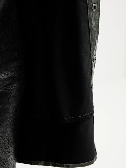 Rains kurtka 12020 Long Jacket kolor zielony przejściowa 12020