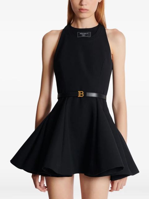 Balmain leather B-buckle belt - Black