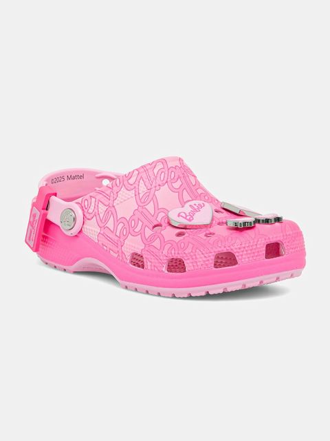 Crocs klapki Classic Mattel Pink Barbie Clog damskie kolor różowy 211405 - zdjęcie produktu nr 1