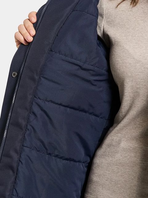 Didriksons kurtka LUNA kolor granatowy zimowa oversize 505930