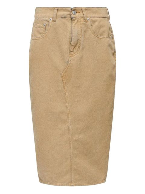 MM6 Maison Margiela seam midi skirt - Neutrals - zdjęcie produktu nr 1
