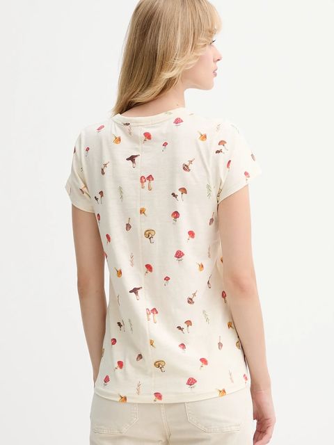 Rag & Bone t-shirt bawełniany damski kolor beżowy RE6E25FT3SW