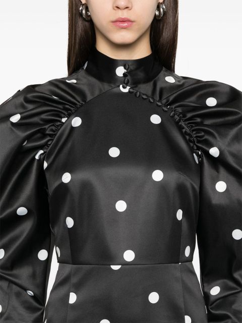 ROTATE BIRGER CHRISTENSEN satin mini dress - Black