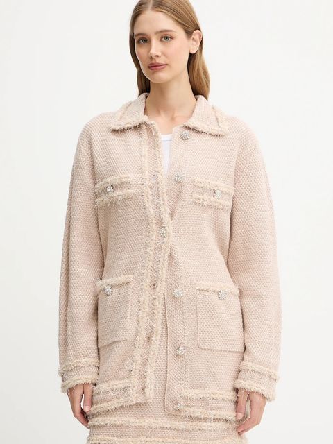 Blugirl Blumarine kardigan damski kolor beżowy ciepły RF5228.MA950 - zdjęcie produktu nr 1