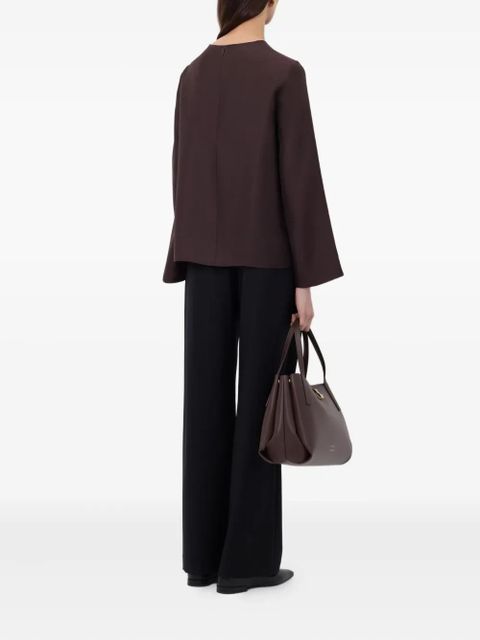 LouLou de Saison Azae draped top - Brown