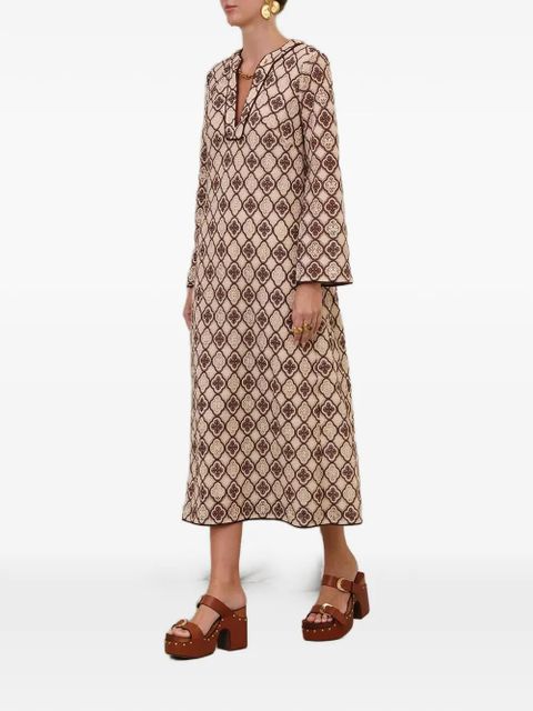 ZIMMERMANN chain embroidered midi dress - Neutrals - zdjęcie produktu nr 2