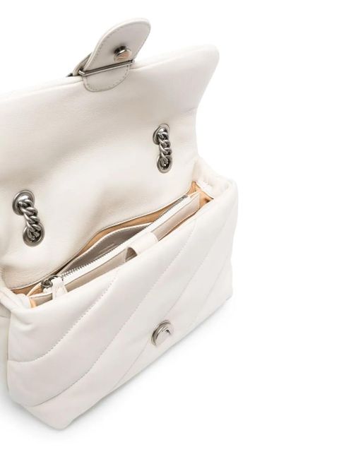 PINKO Love Birds-plaque crossbody bag - White