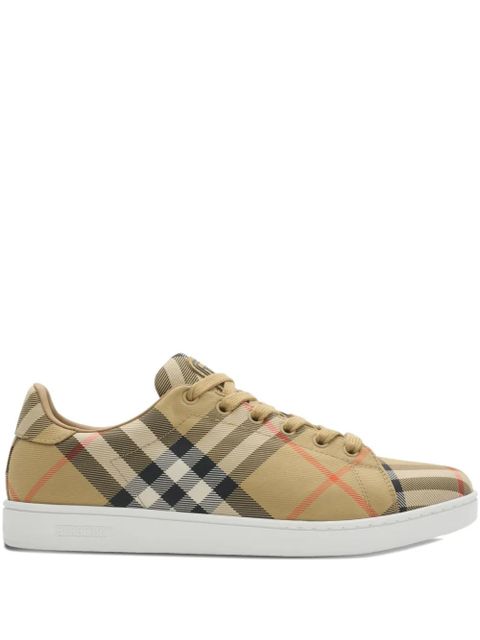 Burberry Set checked logo sneakers - Neutrals - zdjęcie produktu nr 1