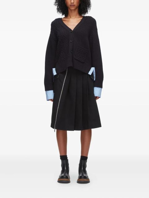 3.1 Phillip Lim long-sleeve cable-knit cardigan - Black