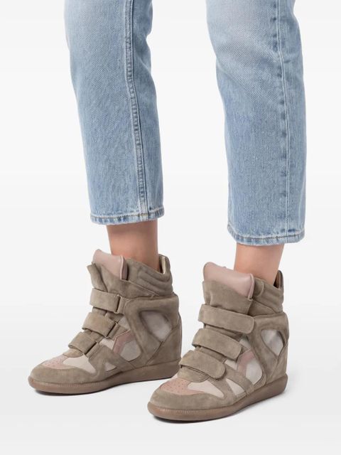 ISABEL MARANT Bekett wedge closure sneakers - Neutrals