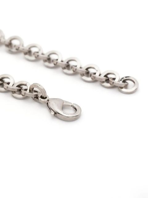 Alessandra Rich crystal-embellished charm necklace - Silver