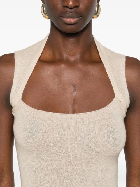 Aya Muse gathered maxi dress - Neutrals - zdjęcie produktu nr 2