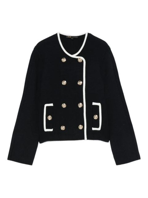 Maje double-breasted top - Blue