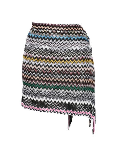 Missoni fringed zigzag skirt - Black - zdjęcie produktu nr 1