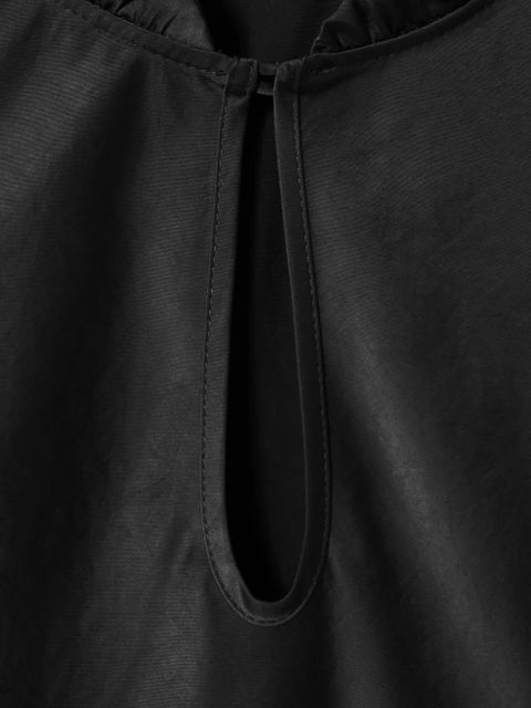 Claudie Pierlot ruffled keyhole-detail dress - Black - zdjęcie produktu nr 2