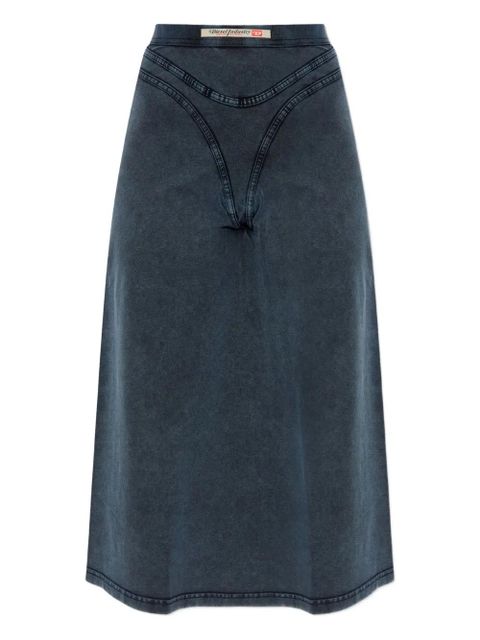Diesel O-Alline front-detail midi skirt - Blue - zdjęcie produktu nr 1