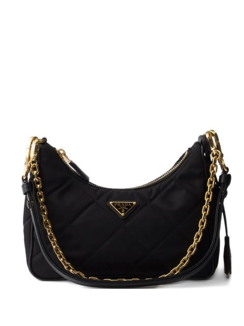 Prada mini Re-Edition quilted chain shoulder bag - Black