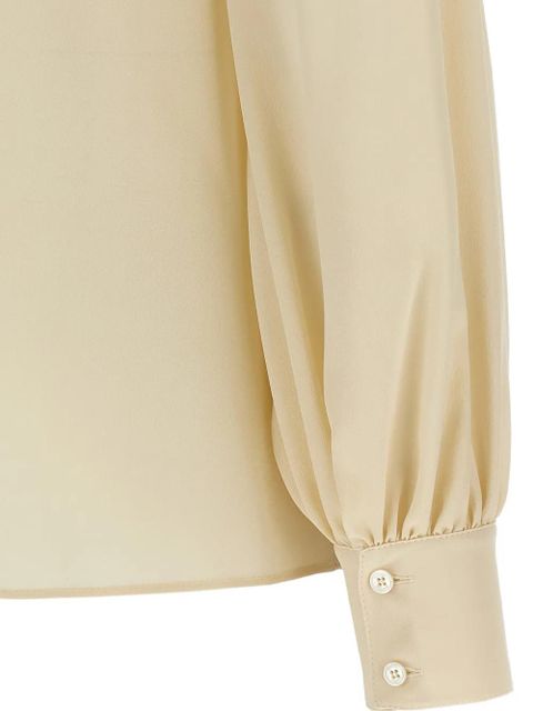 Valentino Garavani bow-detail button-fastening shirt - Neutrals - zdjęcie produktu nr 2