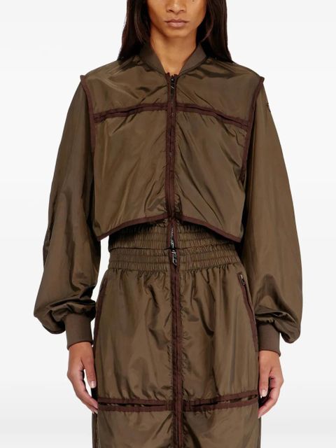 Diesel zip-up bomber jacket - Brown