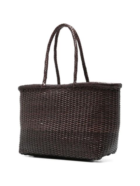 DRAGON DIFFUSION big B Weave woven tote bag - Brown