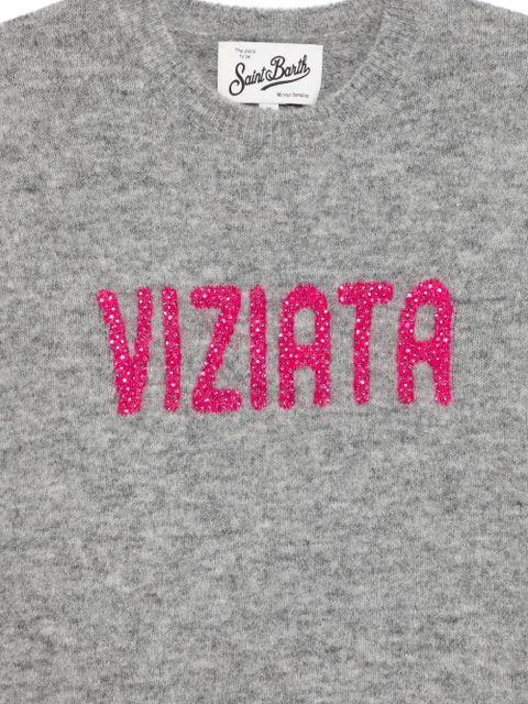 MC2 Saint Barth crystal-embellishment sweater - Grey - zdjęcie produktu nr 2