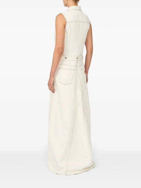 MM6 Maison Margiela denim maxi dress - Neutrals