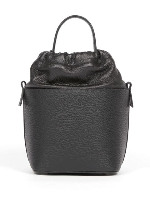 Maison Margiela small 5AC grained leather bucket bag - Black