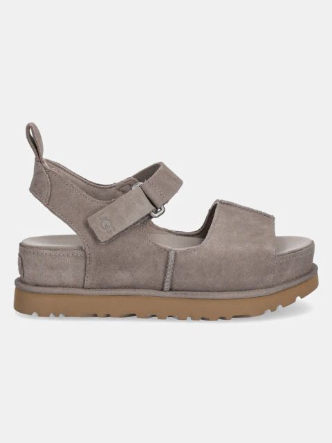 UGG sandały Goldenstar Hi damskie kolor brązowy na platformie 1167356-SKP