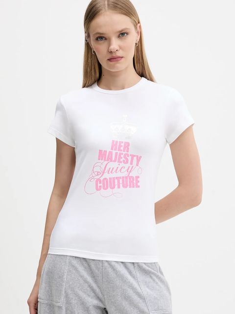 Juicy Couture t-shirt damski kolor biały JCNCT225464 - zdjęcie produktu nr 1