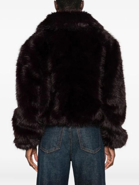 The Frankie Shop Hope faux-fur jacket - Brown - zdjęcie produktu nr 2