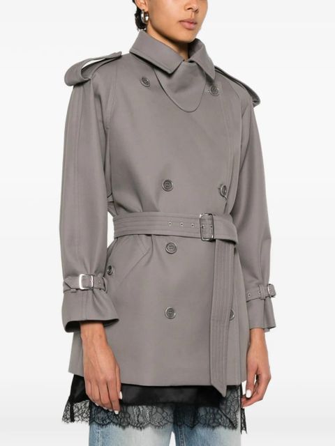 Max Mara Cacio double-breasted belted trench coat - Grey
