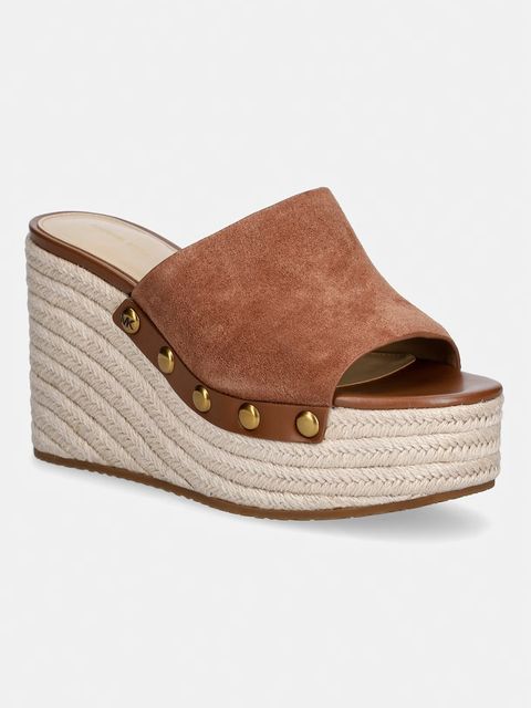 MICHAEL Michael Kors klapki damskie zamszowe Mayes Wedge Sandal - zdjęcie produktu nr 2